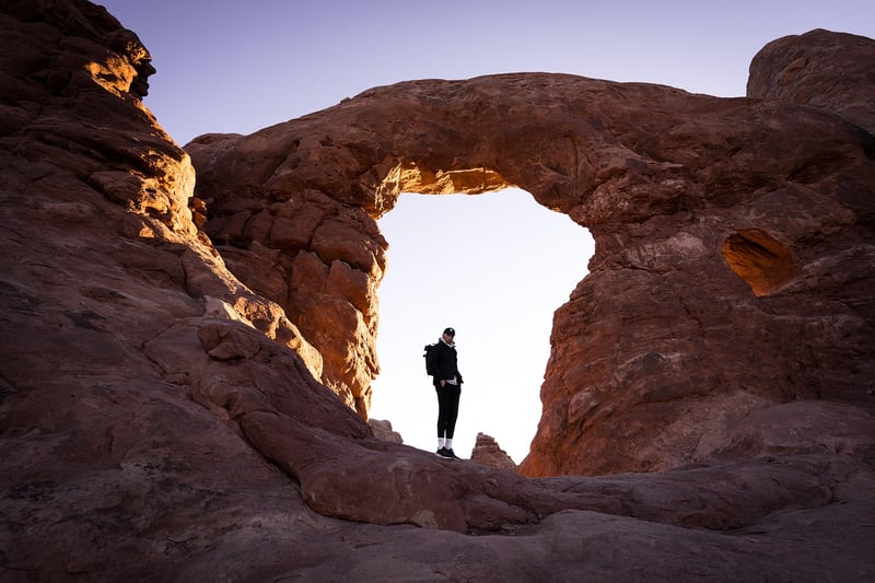 Hiker in the wild